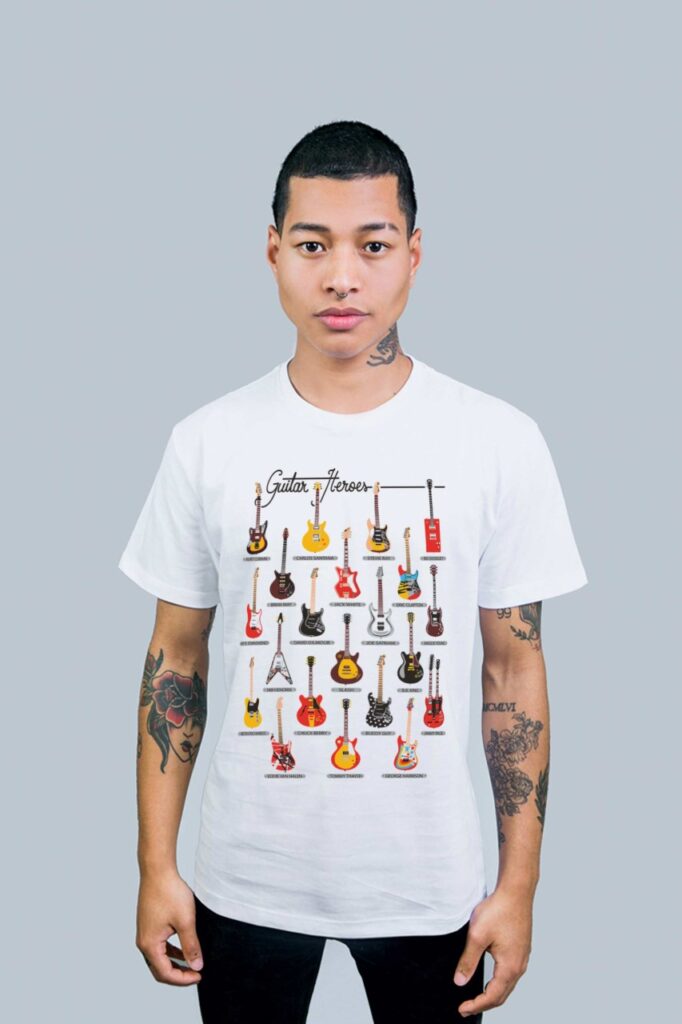 camiseta Guitar Hero – Bendita Augusta – algodão