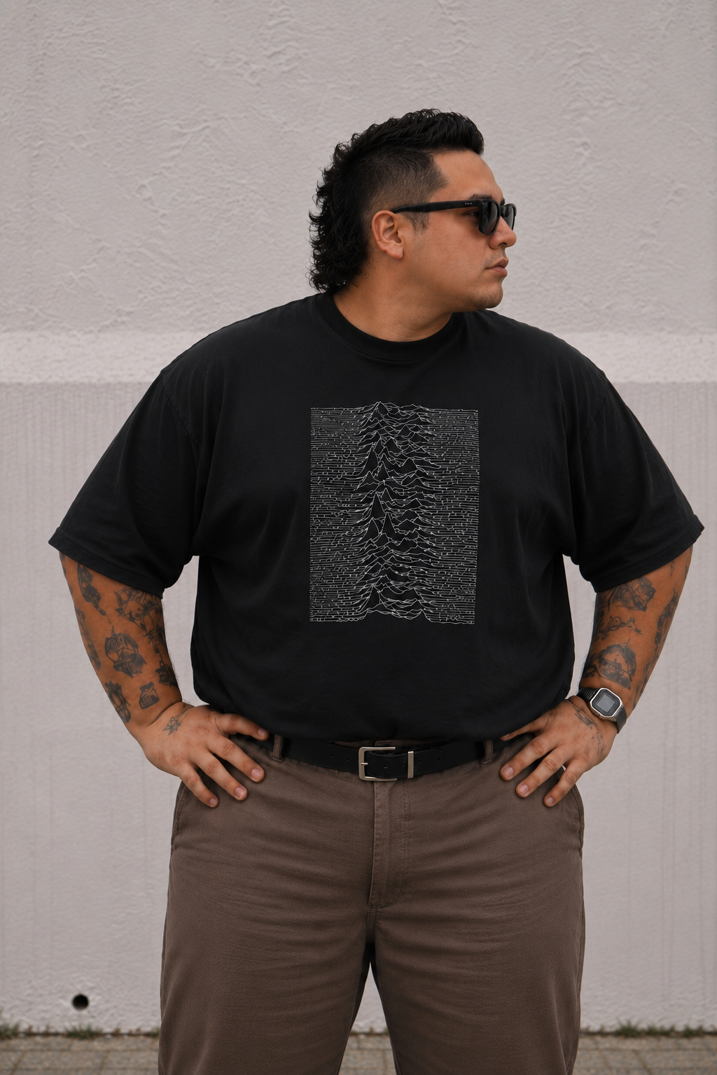 camiseta plus size joy division